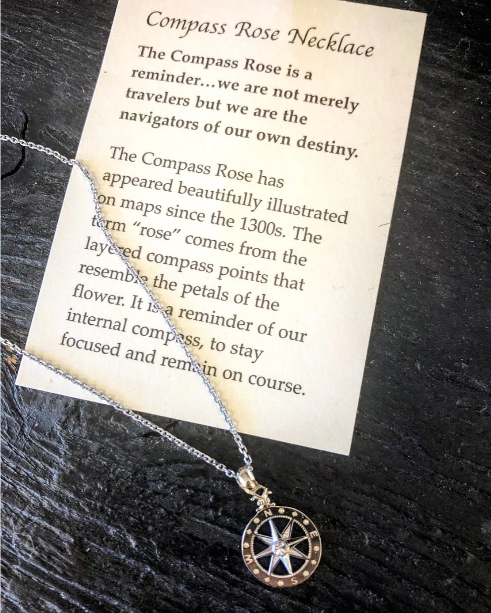 Women's 14kt Yellow Gold Compass Rose Pendant - Image 3