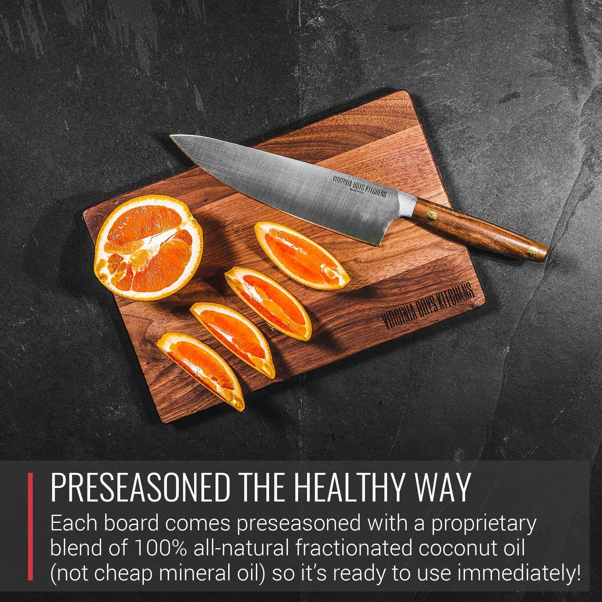 8 x 12 Small Walnut Cutting Board with Juice Groove by Virginia Boys Kitchens - Image 3