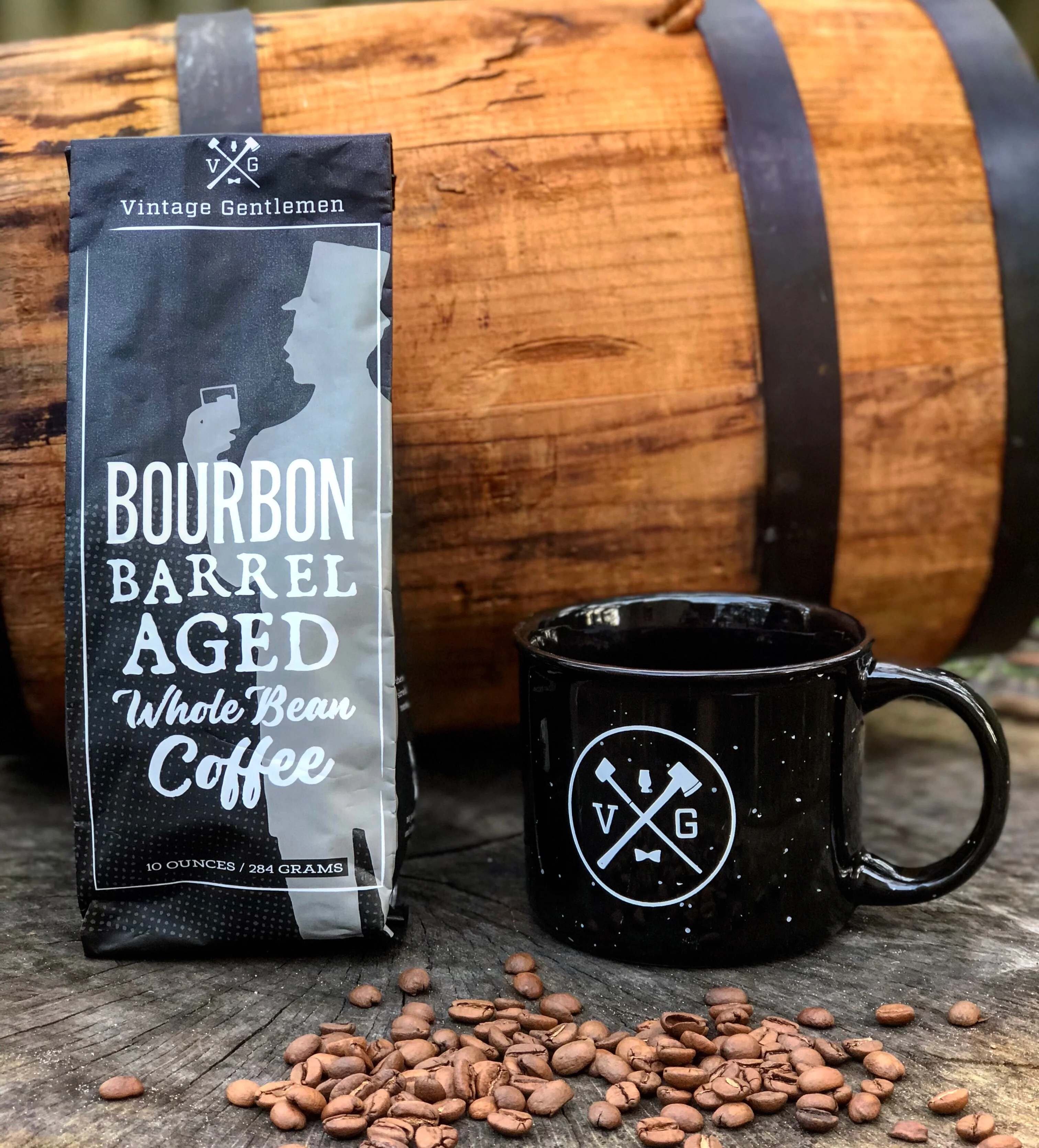 Bourbon Barrel Aged Coffee- Two 10oz Bags - Image 3