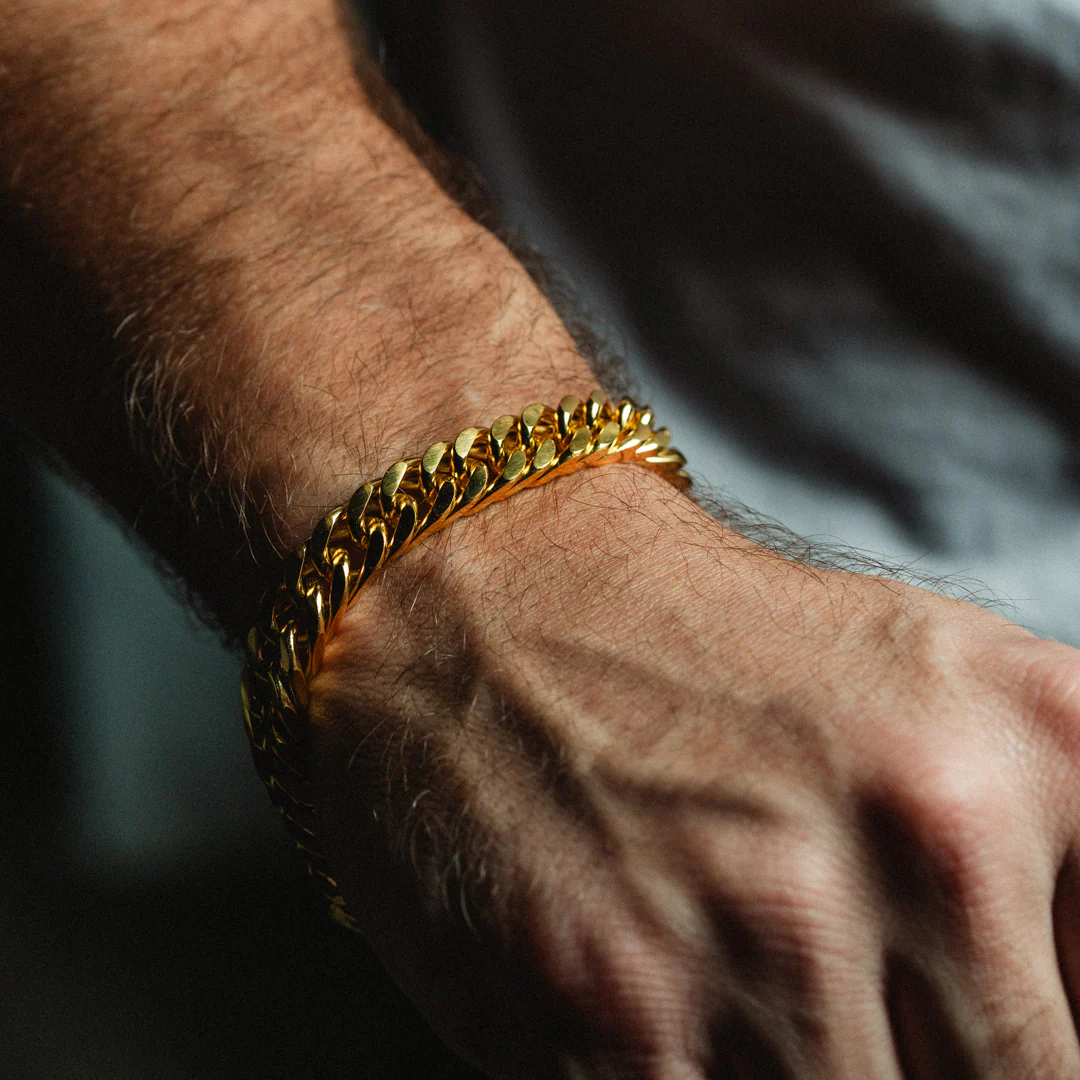 Classic Gold Cuban Bracelet - 10mm - Image 2