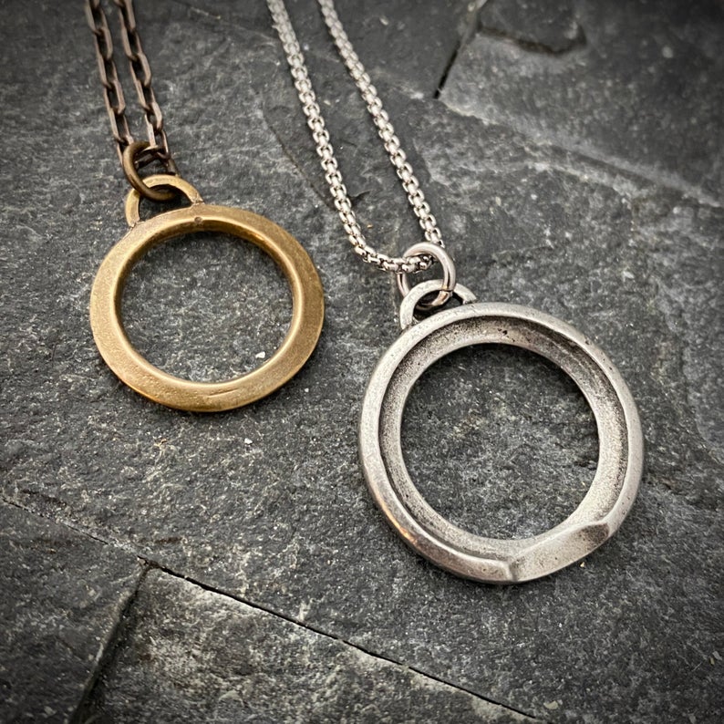 Couples Necklace, Friendship Eternity Ring Jewelry, Marriage Jewelry Gift, Unisex Men's Women's Jewelry, Romantic Gift, SP-001 - Image 5