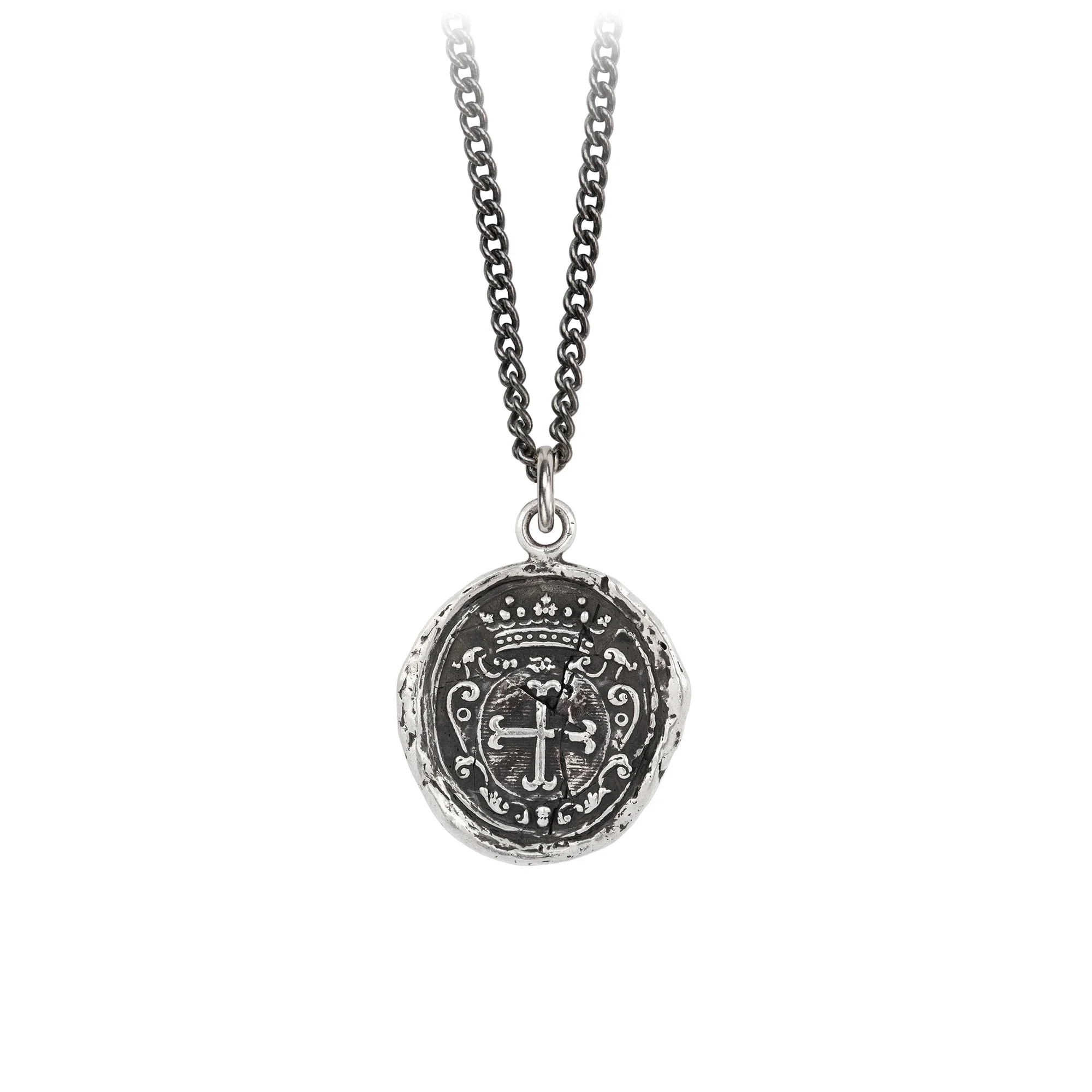 “Trust in God” Silver Talisman - Pyrrha - Image 3