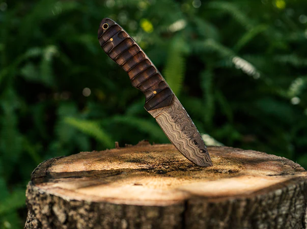 Fixed Blade Damascus Hunter Knife VG 101 - Image 4