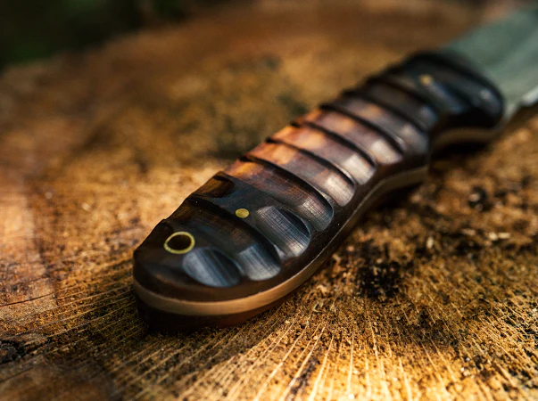 Fixed Blade Damascus Hunter Knife VG 101 - Image 5