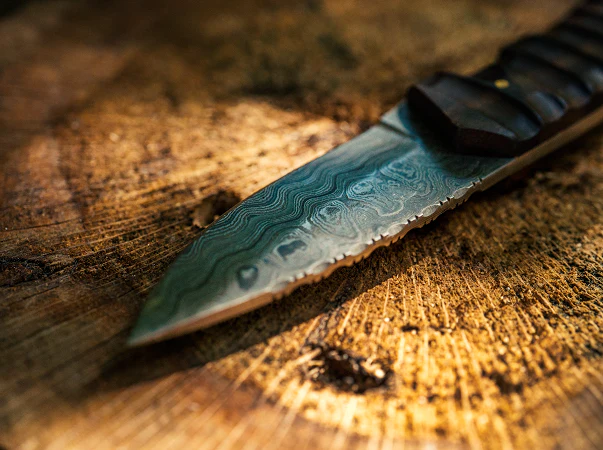 Fixed Blade Damascus Hunter Knife VG 101 - Image 6