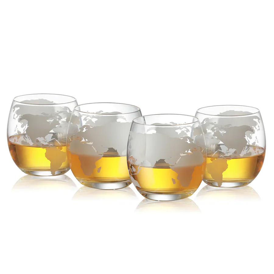 Globe Decanter with 4 Glasses - Image 2