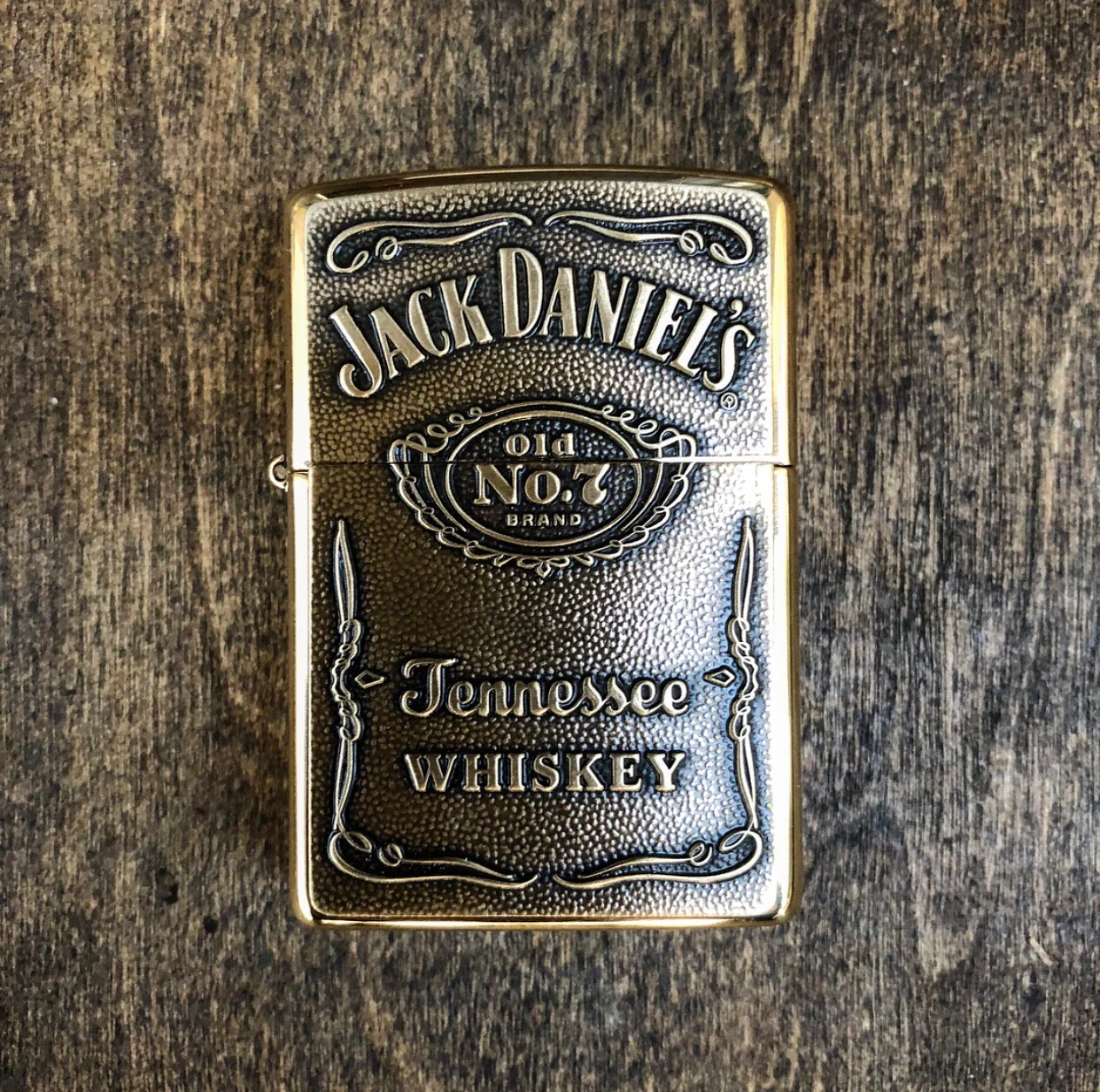 Jack Daniel’s Brass Emblem Lighter - Image 3