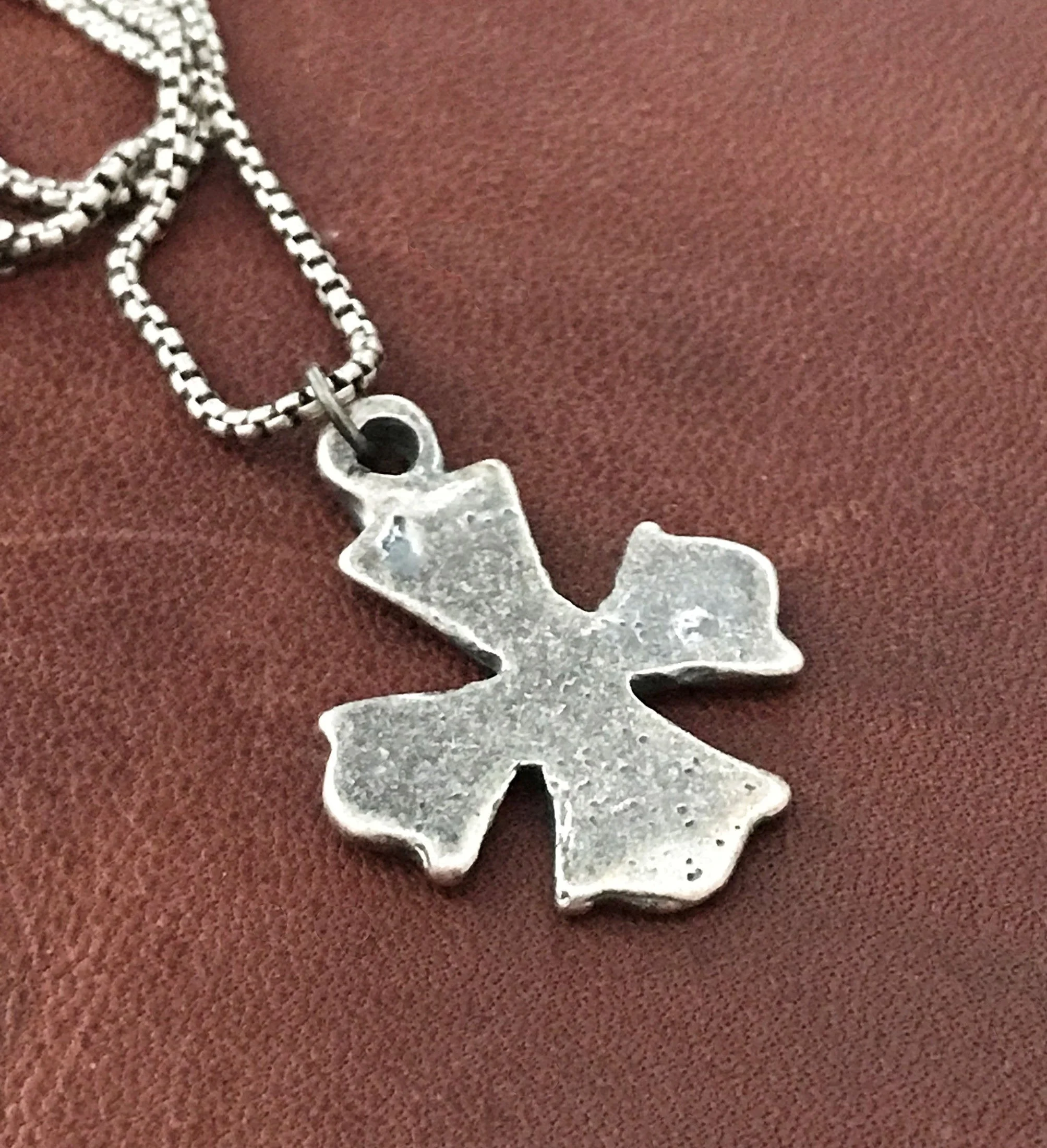 Men's Sterling Silver Necklace Featuring an Anglican Cross Formed from an Antique Original, SS-012 - Image 3