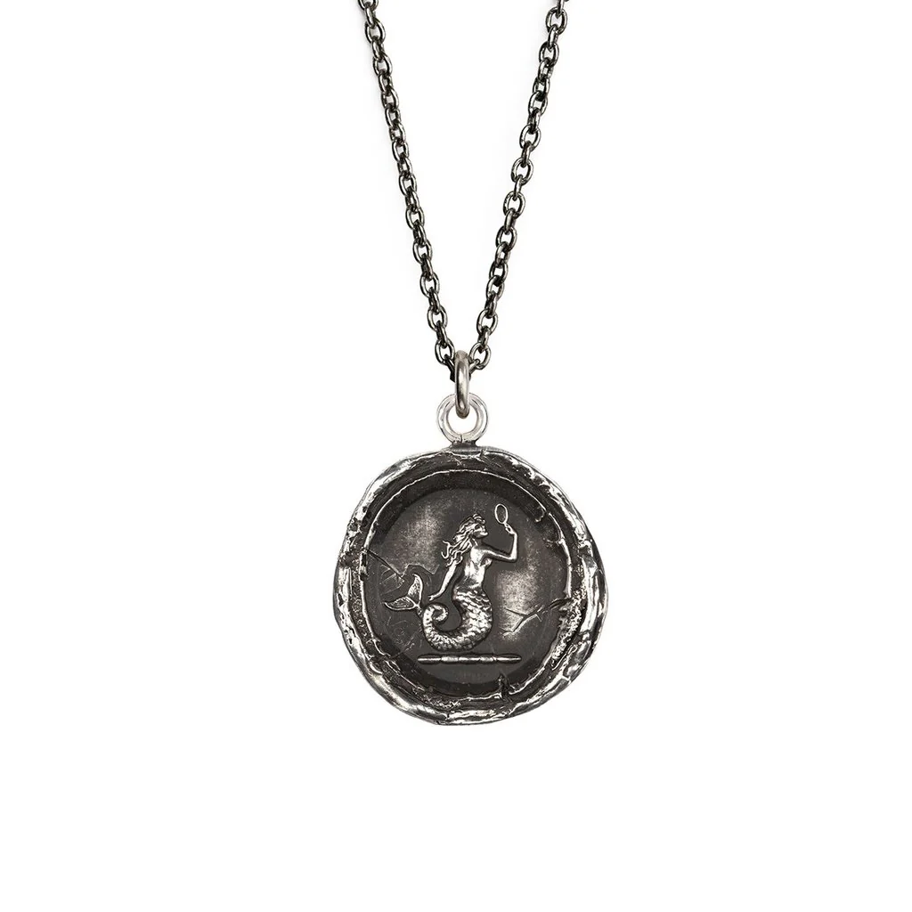 “Mermaid” Silver Talisman - Pyrrha - Image 2