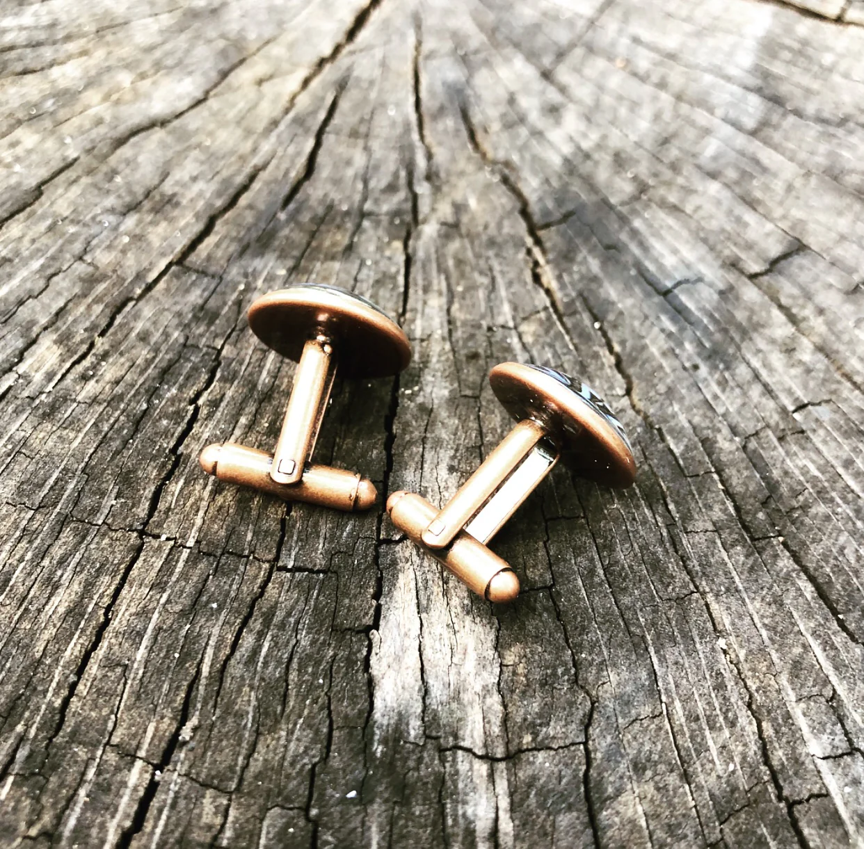 Old World Nautical Compass Cufflinks - Image 3
