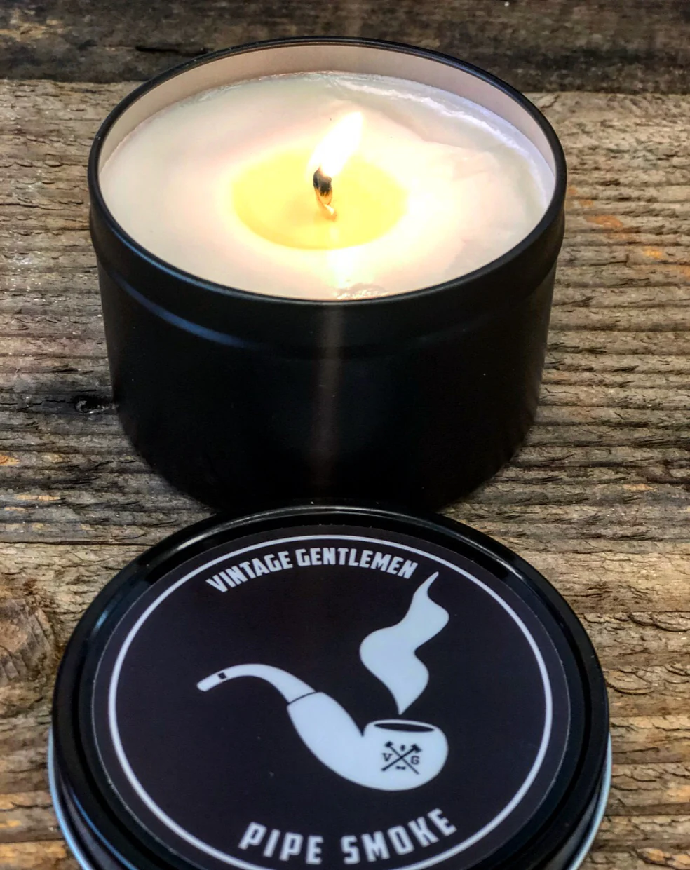“Pipe Smoke” Soy Candle - Image 3