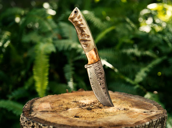 Ram’s Horn Fixed Blade Hunter Knife VG 102 - Image 2